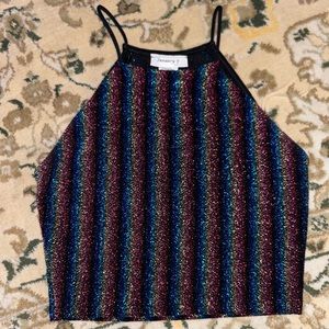 fancy rainbow crop top